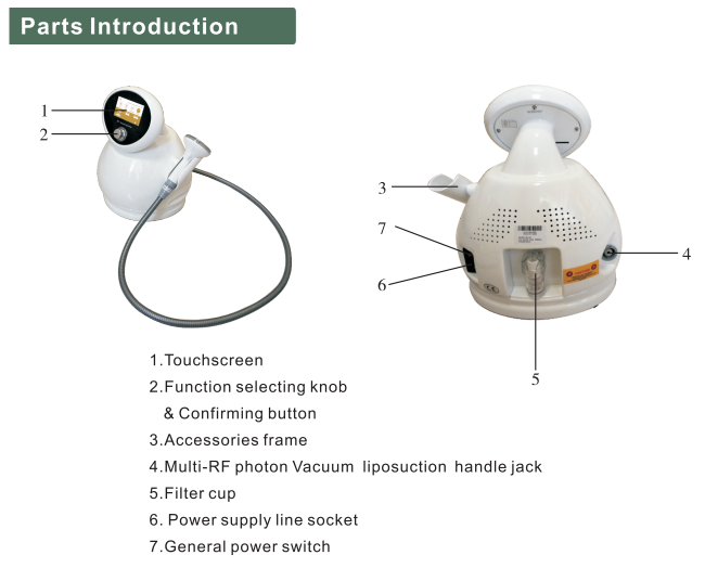 Multifunctional 3 handles rf radio frequency slimming machine