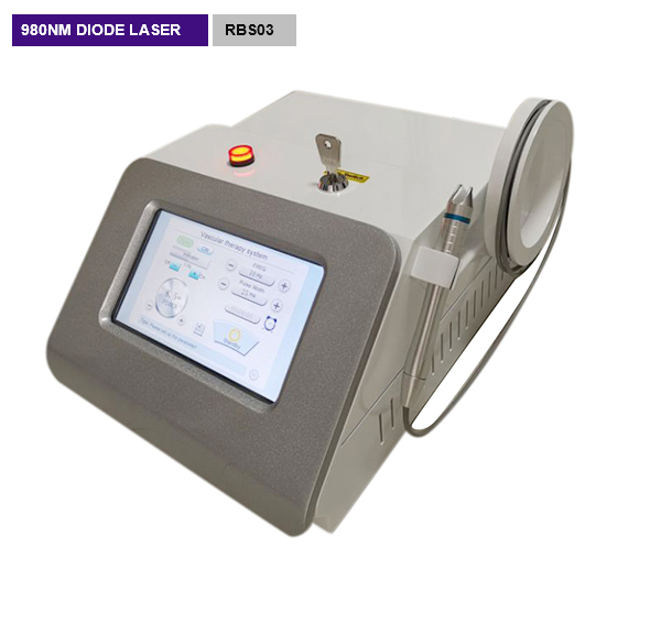 Medical laser blood vessel removal 980nm Diode laser removal machine RBS03