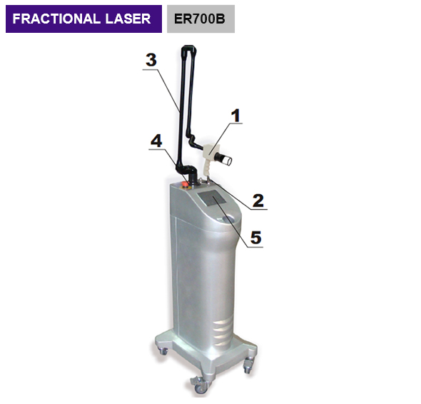 30W  Fractional CO2 Laser Medical Laser Equipment Sealed Off CO2 Laser  ER700B