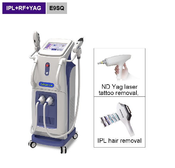2 handles ipl hair removal tattoo removal beauty equipment E9SQ
