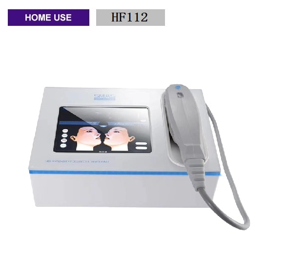 Portable Korea Anti-wrinkle mini HIFU Machine for skin lifting and tightening with 3 cartridge for home use HF112