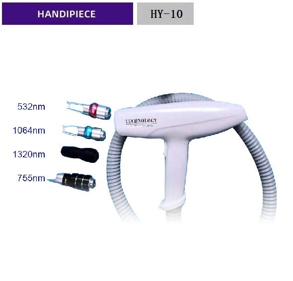 Pigment Tattoo Removal ABS Handheld Handle For 1064NM 532NM 1320NM HY-10